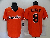 Orioles 8 Cal Ripken Jr Orange Nike Cool Base Throwback Jersey,baseball caps,new era cap wholesale,wholesale hats